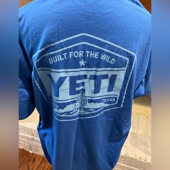 YETI Vibrant Blue Short Sleeve Tee - Picture 2 of 3
